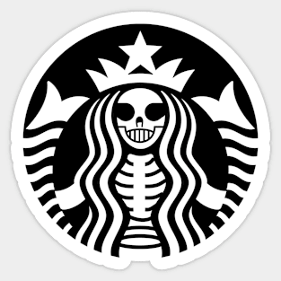 Starbucks Skeleton Sticker